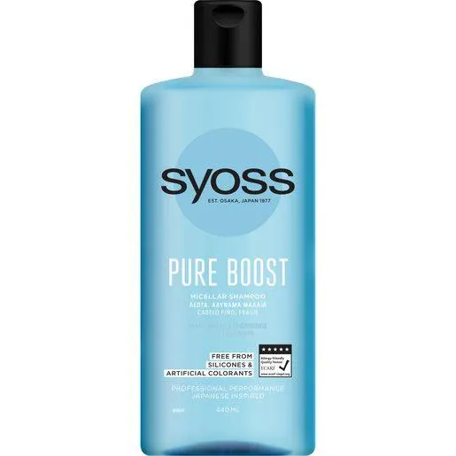 SYOSS Champô Micelar Pure Boost 440 ml