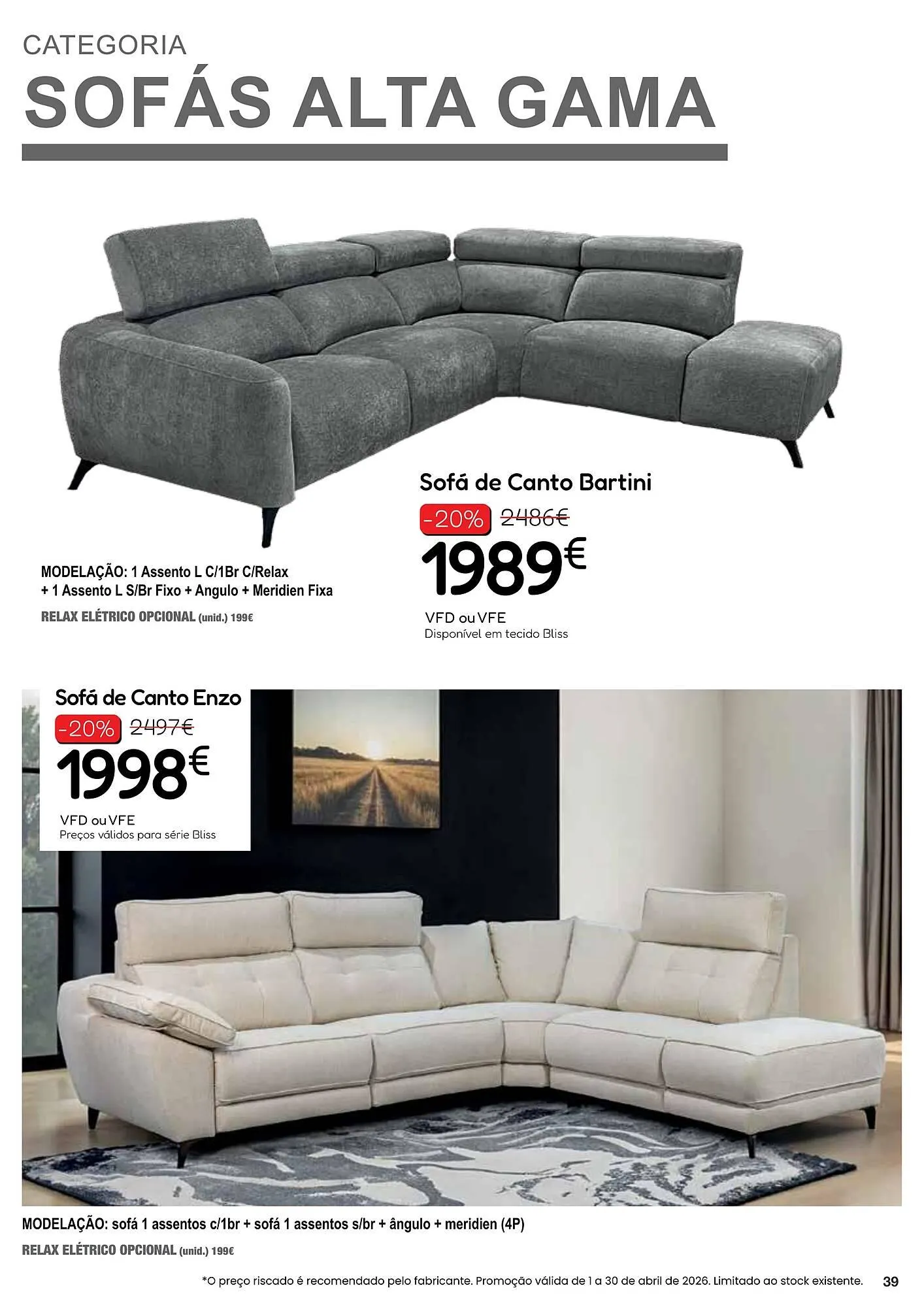 Folheto Folheto Hiper Centro do Móvel de 13 de abril até 30 de abril 2026 - Pagina 39