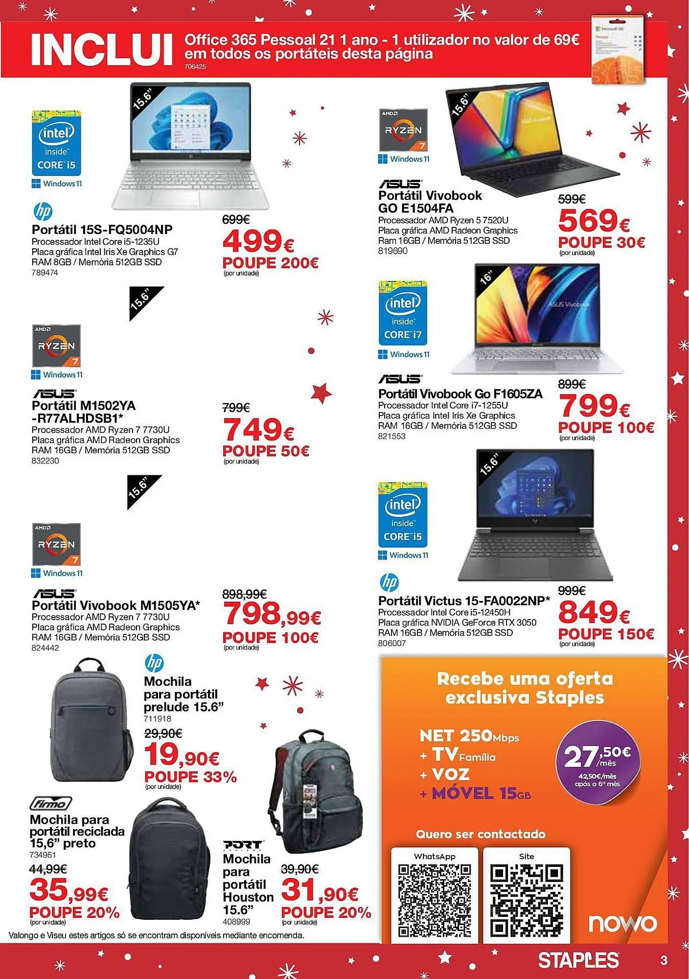 Folheto Folheto Staples de 29 de novembro até 24 de dezembro 2023 - Pagina 3