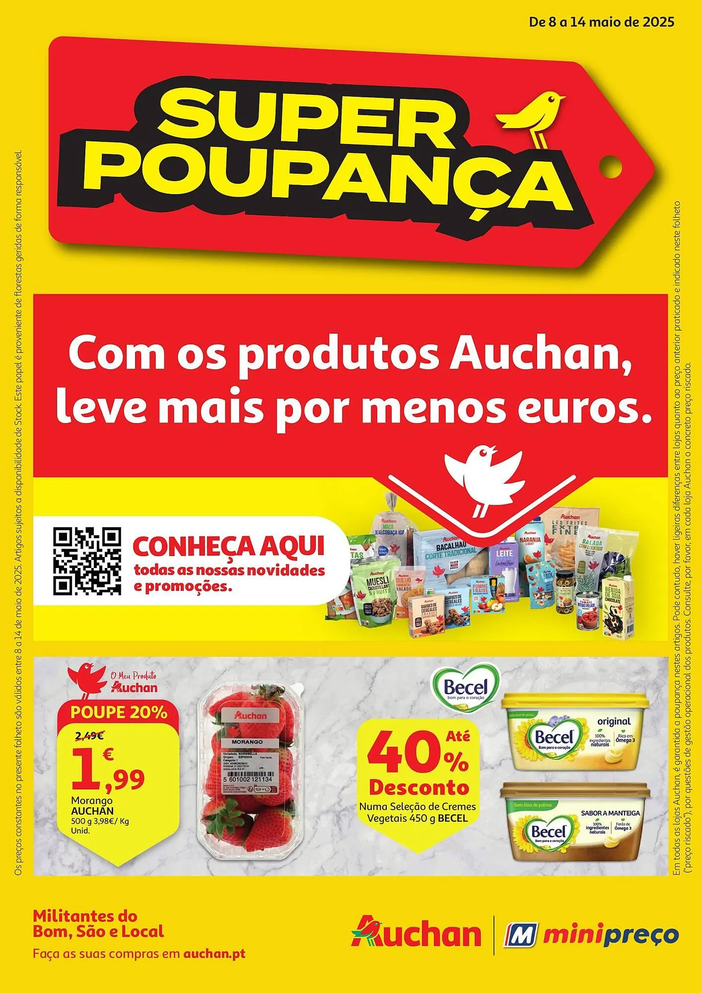 Folheto Folheto Auchan de 8 de maio até 14 de maio 2025 - Pagina 1
