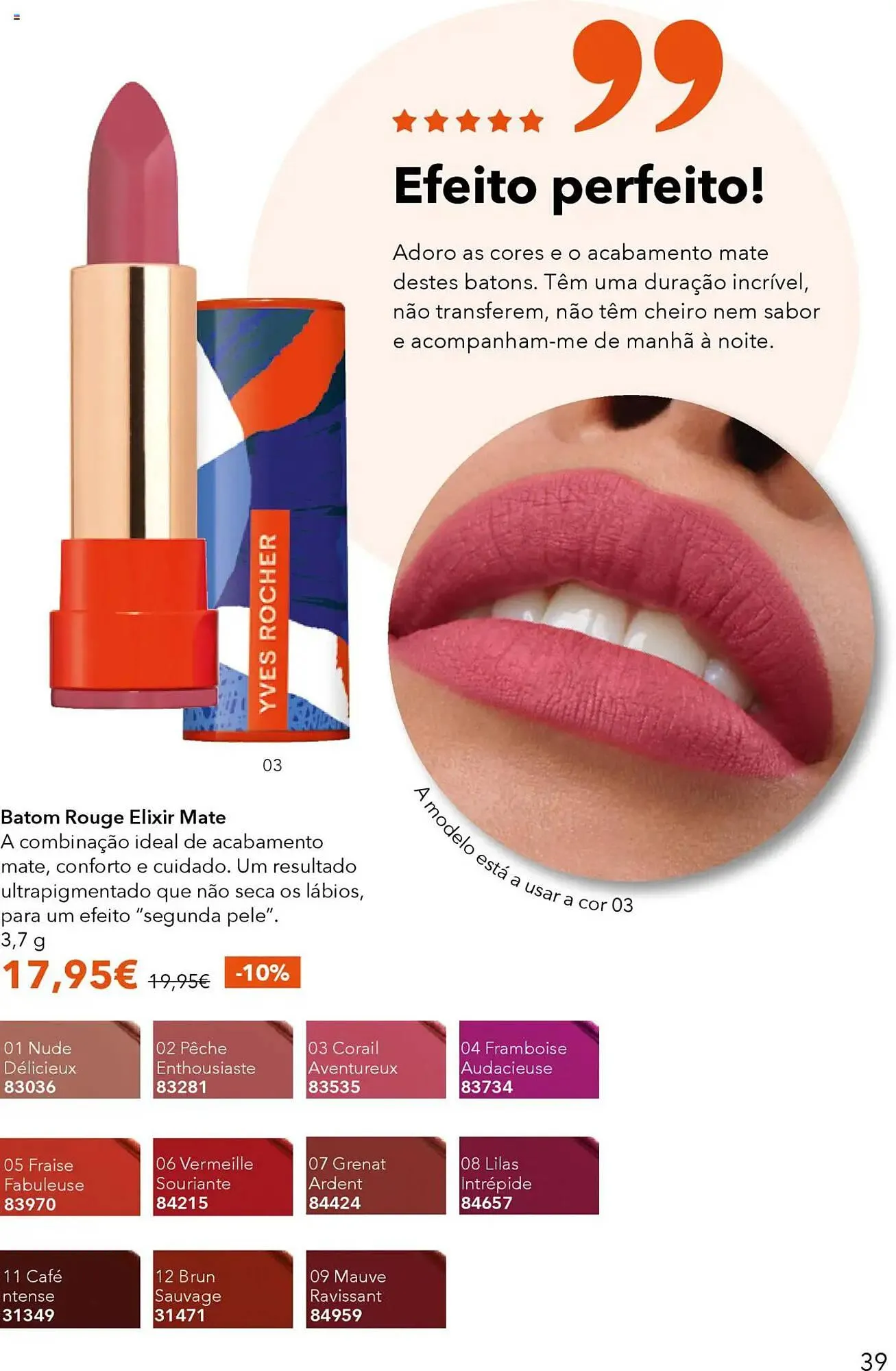 Folheto Folheto Yves Rocher de 3 de julho até 31 de julho 2025 - Pagina 39