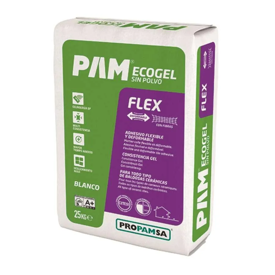 PAM ECOGEL FLEX CINZENTO (SACO 25 Kg)