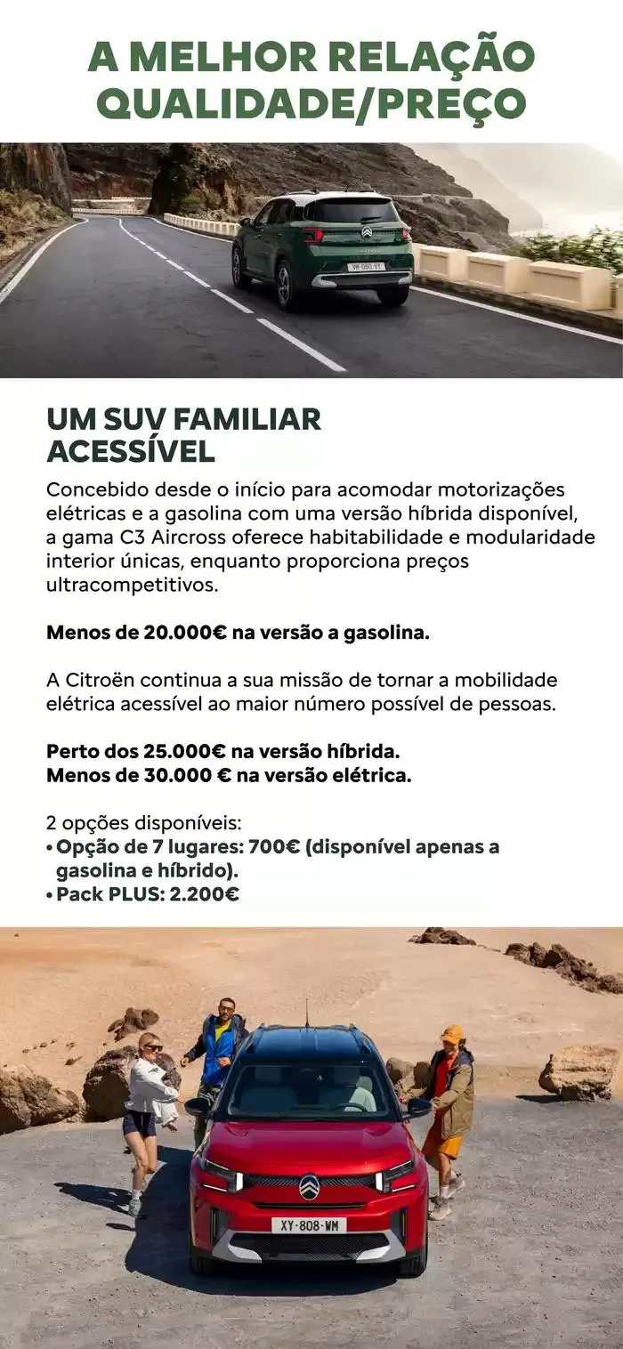 Folheto Catálogo Citroen Novo C3 Aircross de 18 de novembro até 18 de novembro 2025 - Pagina 13