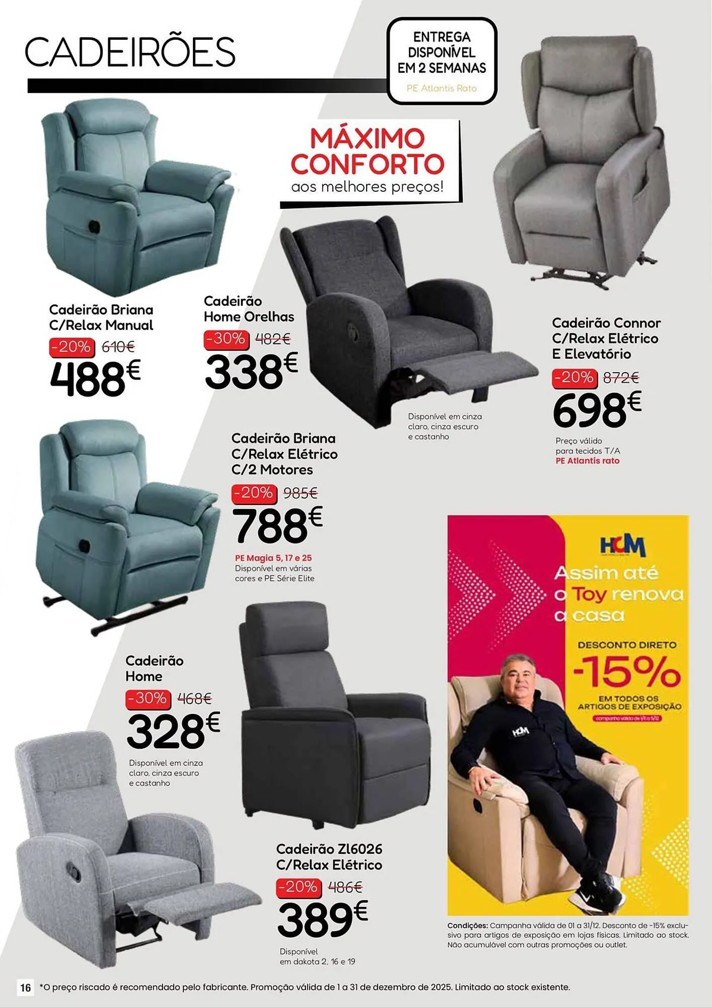 Folheto Folheto Hiper Centro do Móvel de 4 de dezembro até 31 de dezembro 2025 - Pagina 16