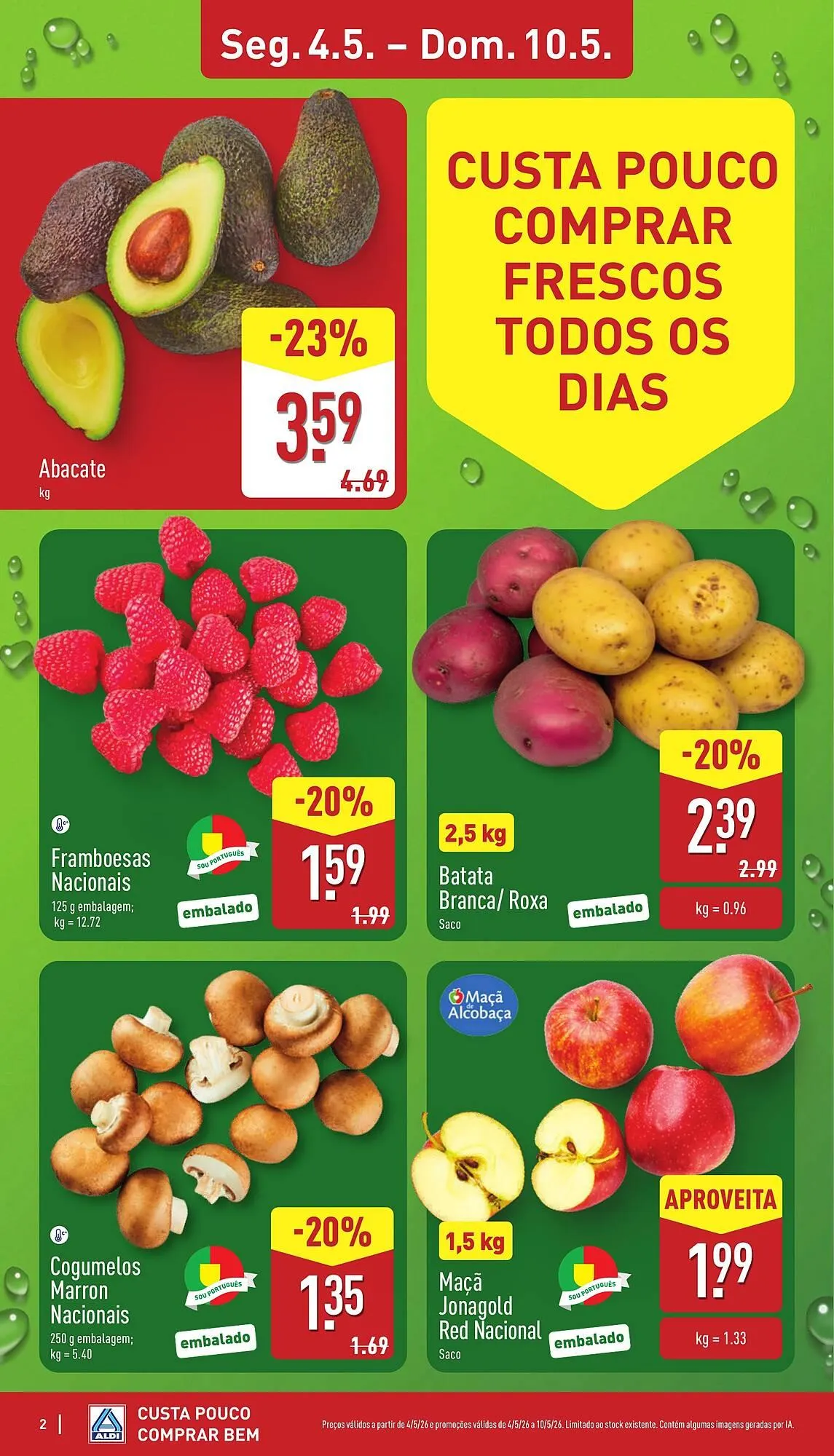 Folheto Folheto ALDI de 4 de maio até 10 de maio 2026 - Pagina 2