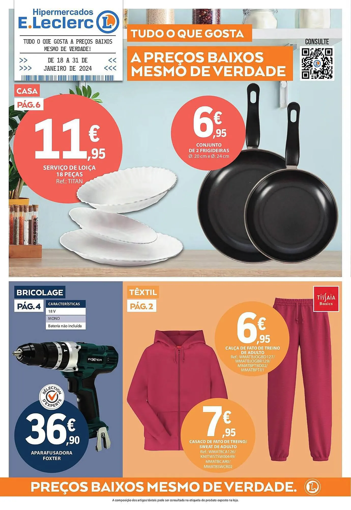 Folheto Folheto E.Leclerc de 18 de janeiro até 31 de janeiro 2024 - Pagina 1
