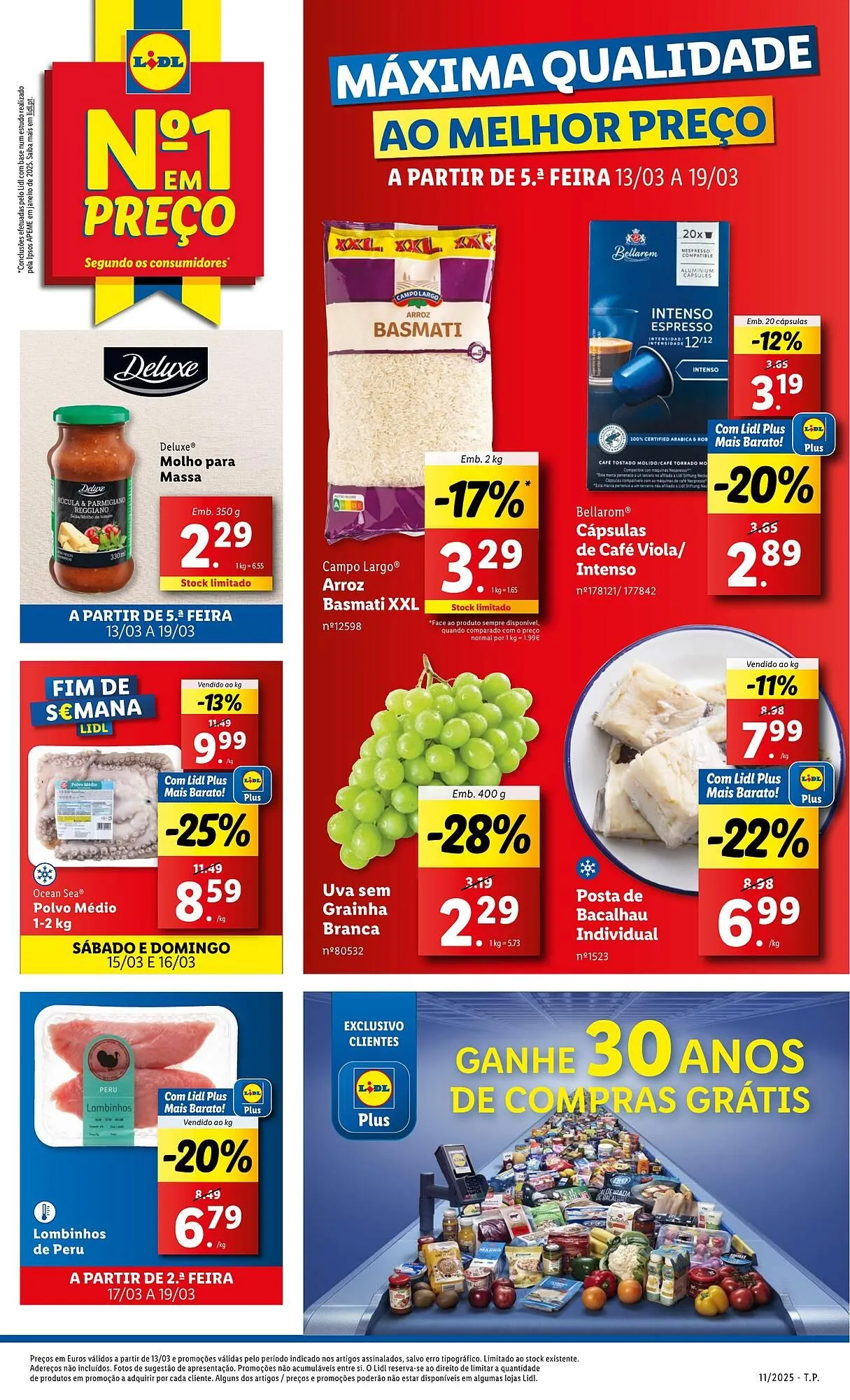 Folheto Folheto Lidl de 13 de março até 19 de março 2025 - Pagina 1