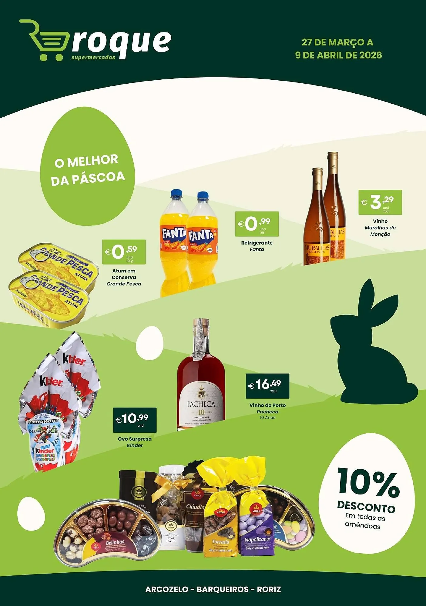 Folheto Folheto Roque Supermercados de 2 de abril até 9 de abril 2026 - Pagina 1