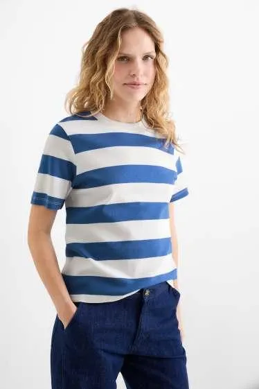 Basic T-shirt - slim fit - striped