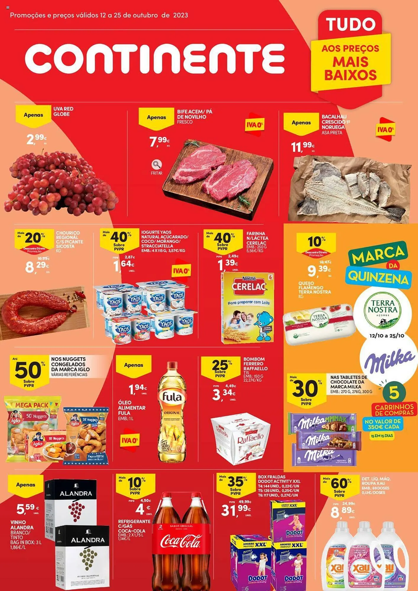 Folheto Folheto Continente de 12 de outubro até 25 de outubro 2023 - Pagina 1