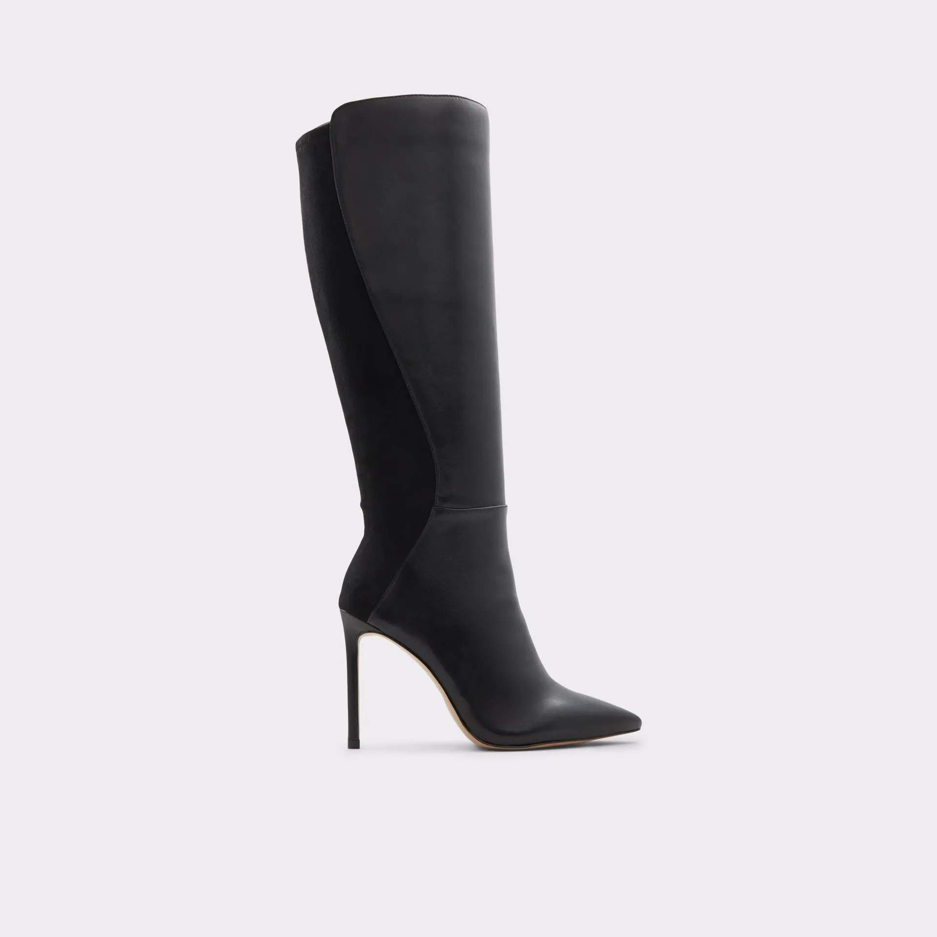 Botas em pele preto, salto fino - MILANN