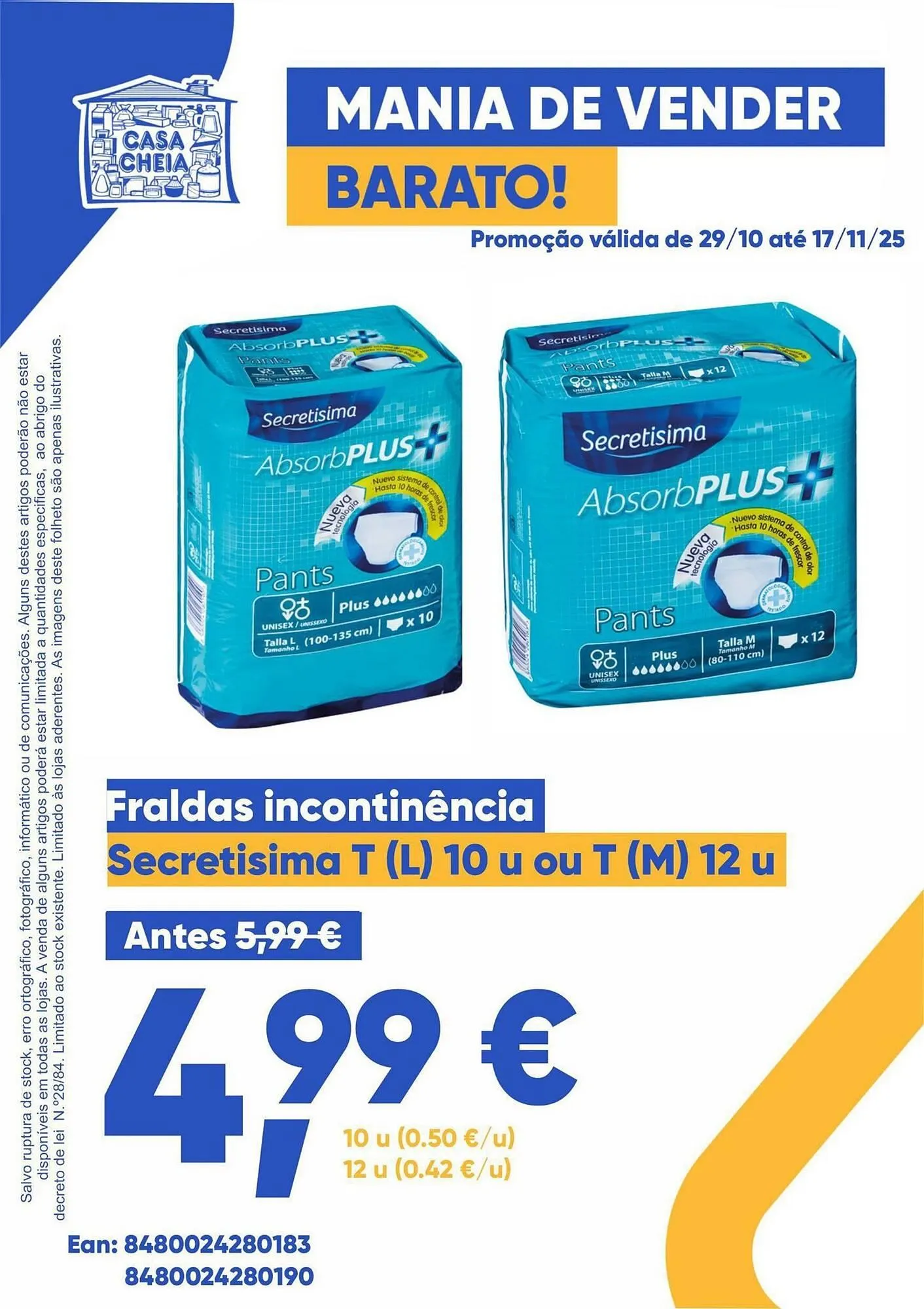 Folheto Folheto Casa Cheia de 29 de outubro até 17 de novembro 2025 - Pagina 1