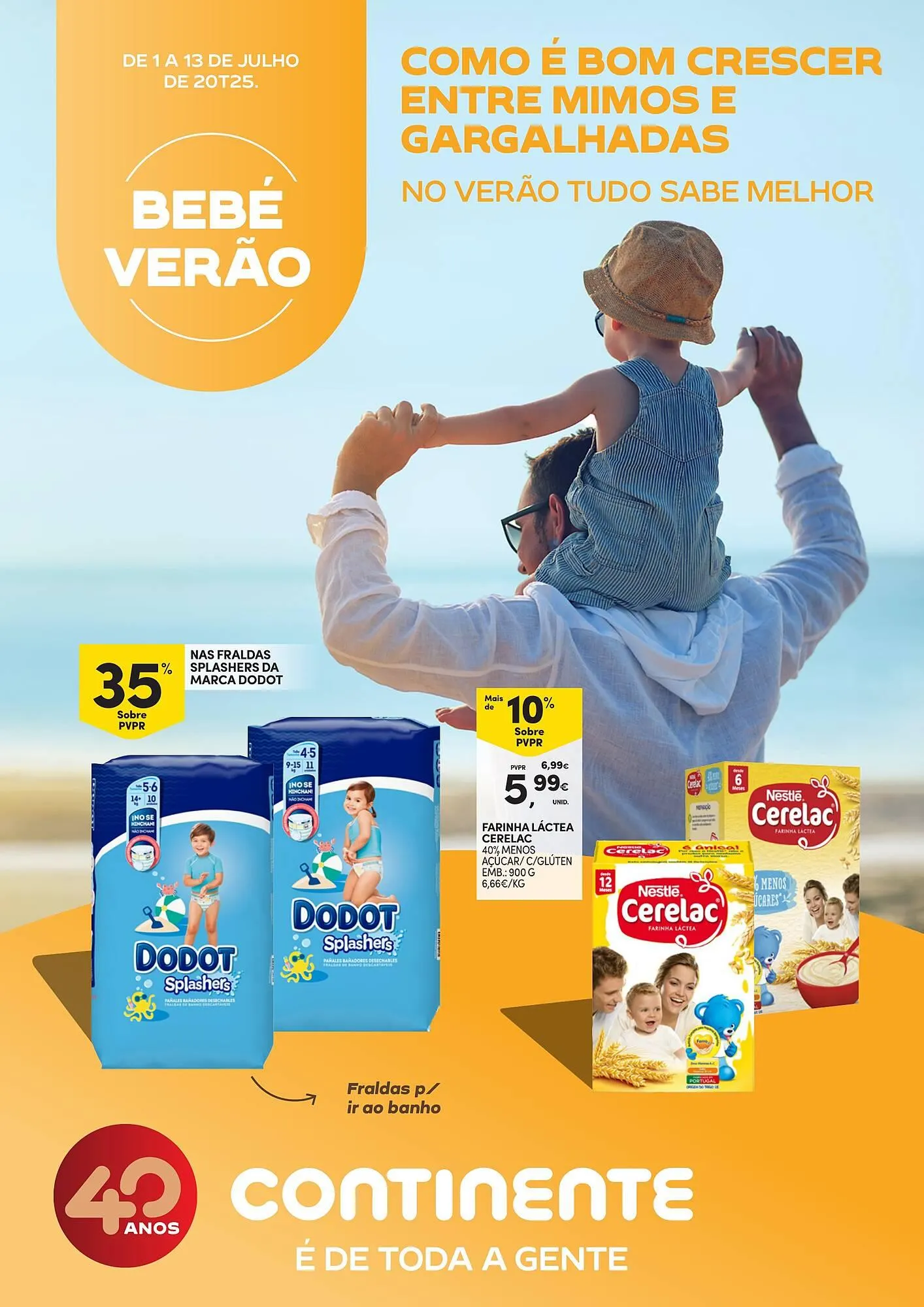 Folheto Folheto Continente de 1 de julho até 13 de julho 2025 - Pagina 1