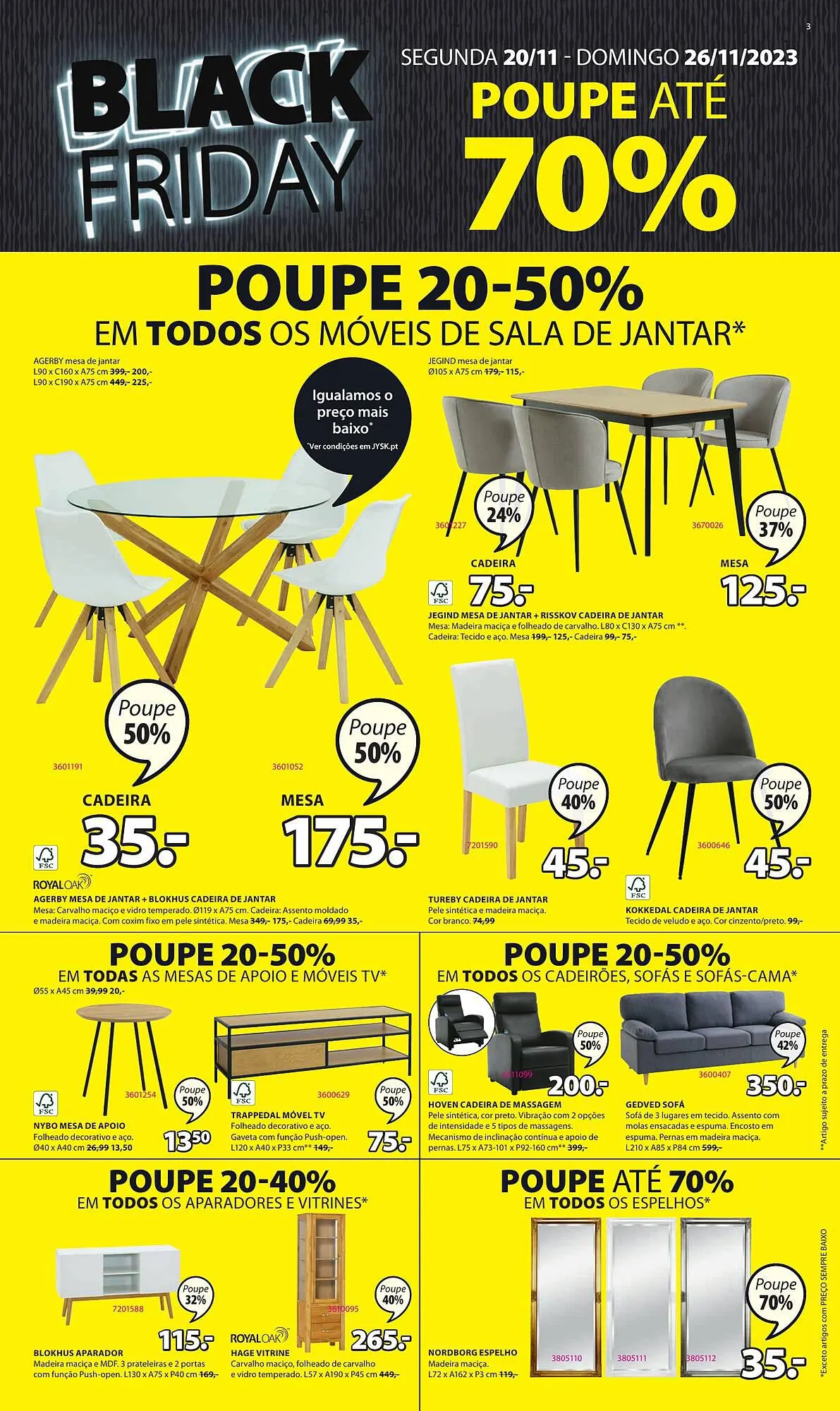 Folheto Folheto Jysk de 17 de novembro até 26 de novembro 2023 - Pagina 3