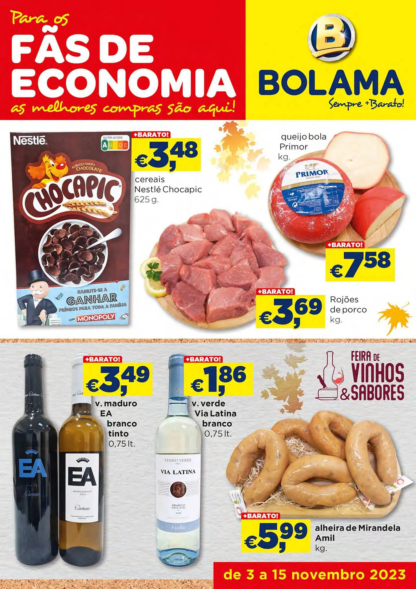 Folheto Folheto Bolama de 3 de novembro até 15 de novembro 2023 - Pagina 1