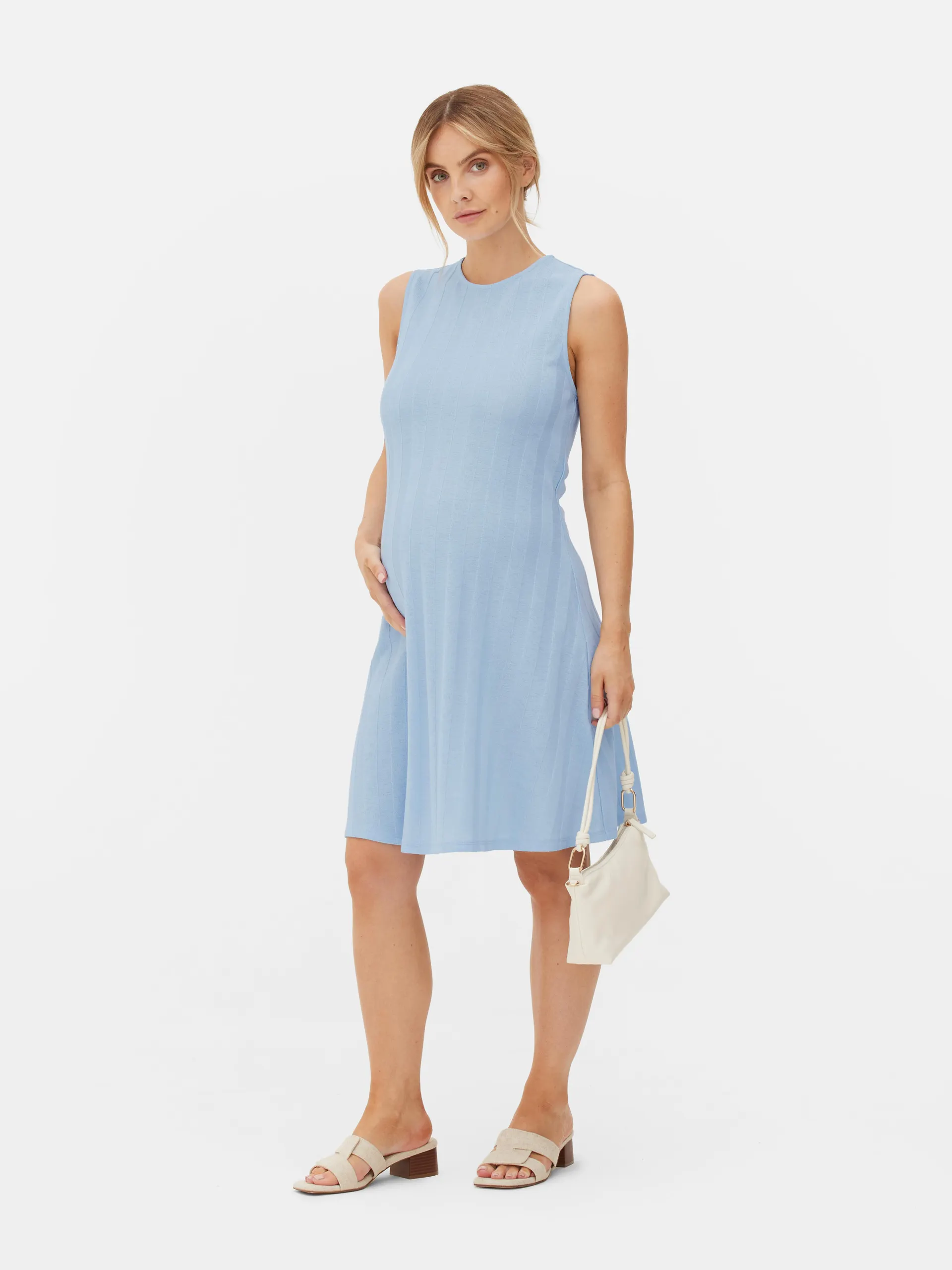 Ärmelloses Umstands-Minikleid