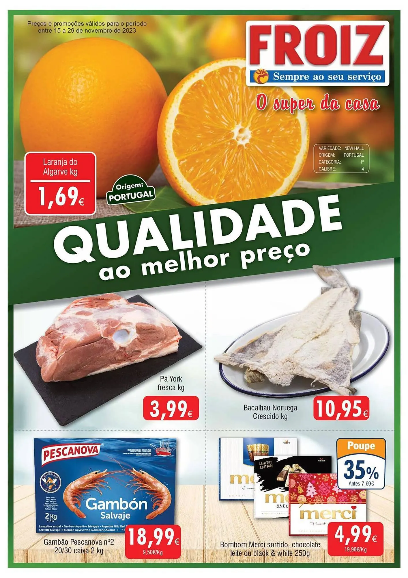 Folheto Folheto Froiz de 15 de novembro até 29 de novembro 2023 - Pagina 1