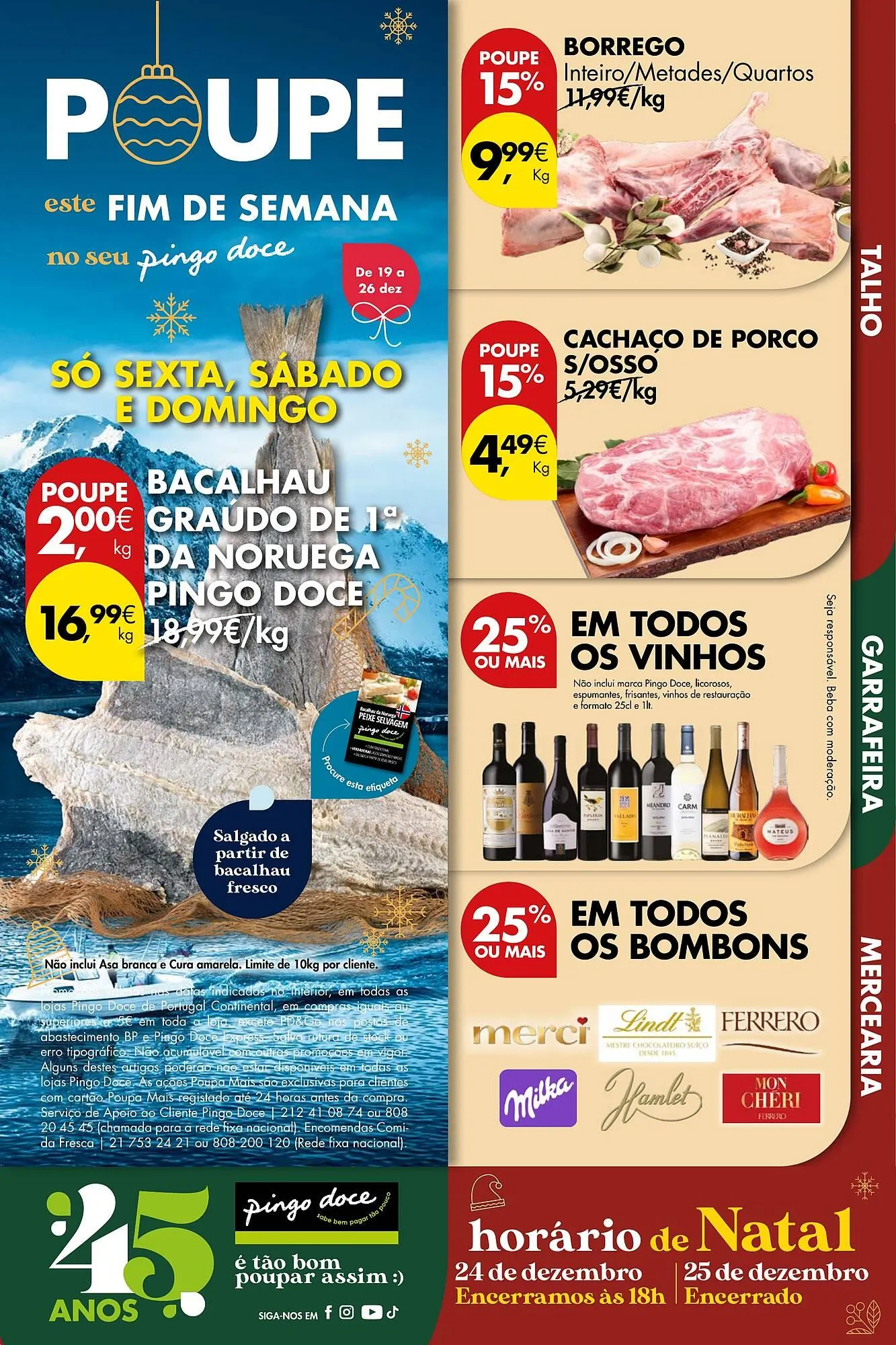 Folheto Folheto Pingo Doce de 19 de dezembro até 26 de dezembro 2025 - Pagina 1