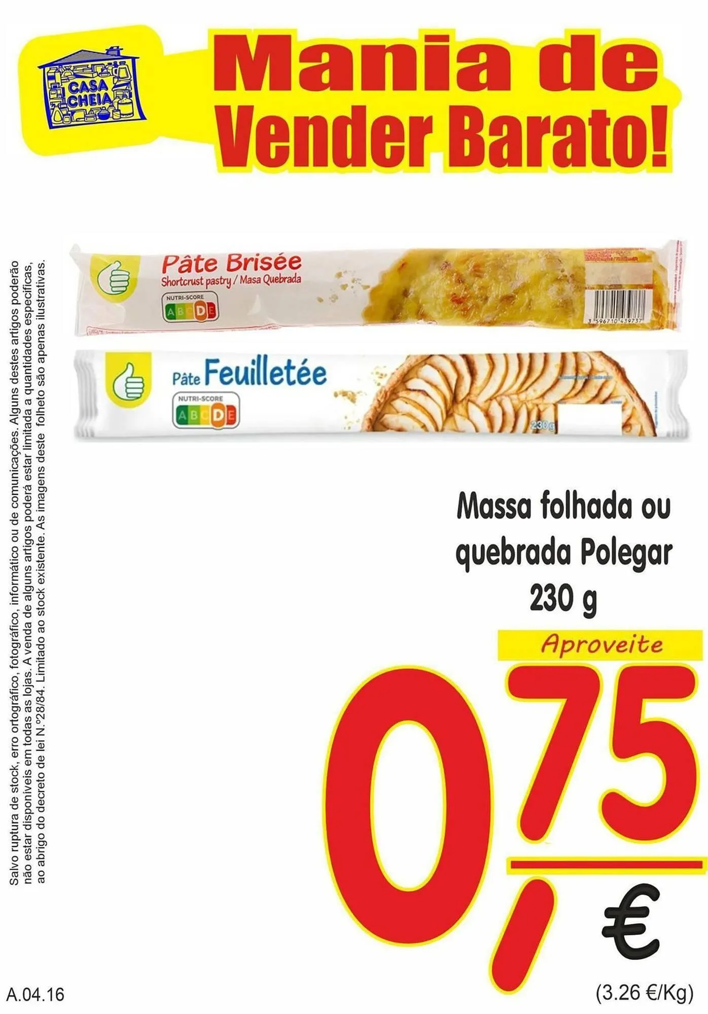 Folheto Folheto Casa Cheia de 11 de abril até 17 de abril 2025 - Pagina 1