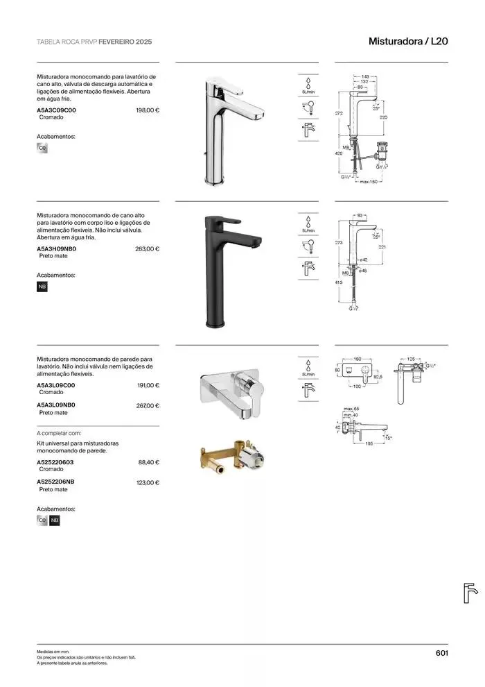 Folheto Soluções de Banho  de 6 de janeiro até 31 de dezembro 2025 - Pagina 603