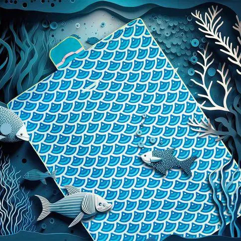 Tapete de praia e piscina familiar gigante sereia