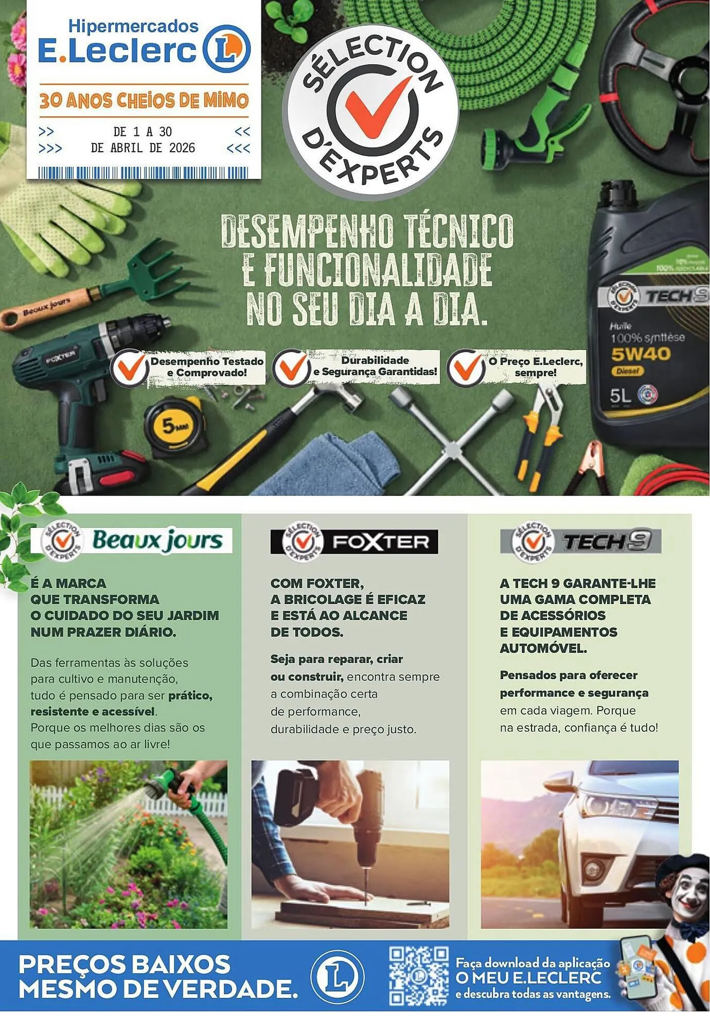 Folheto Folheto E.Leclerc de 1 de abril até 30 de abril 2026 - Pagina 1