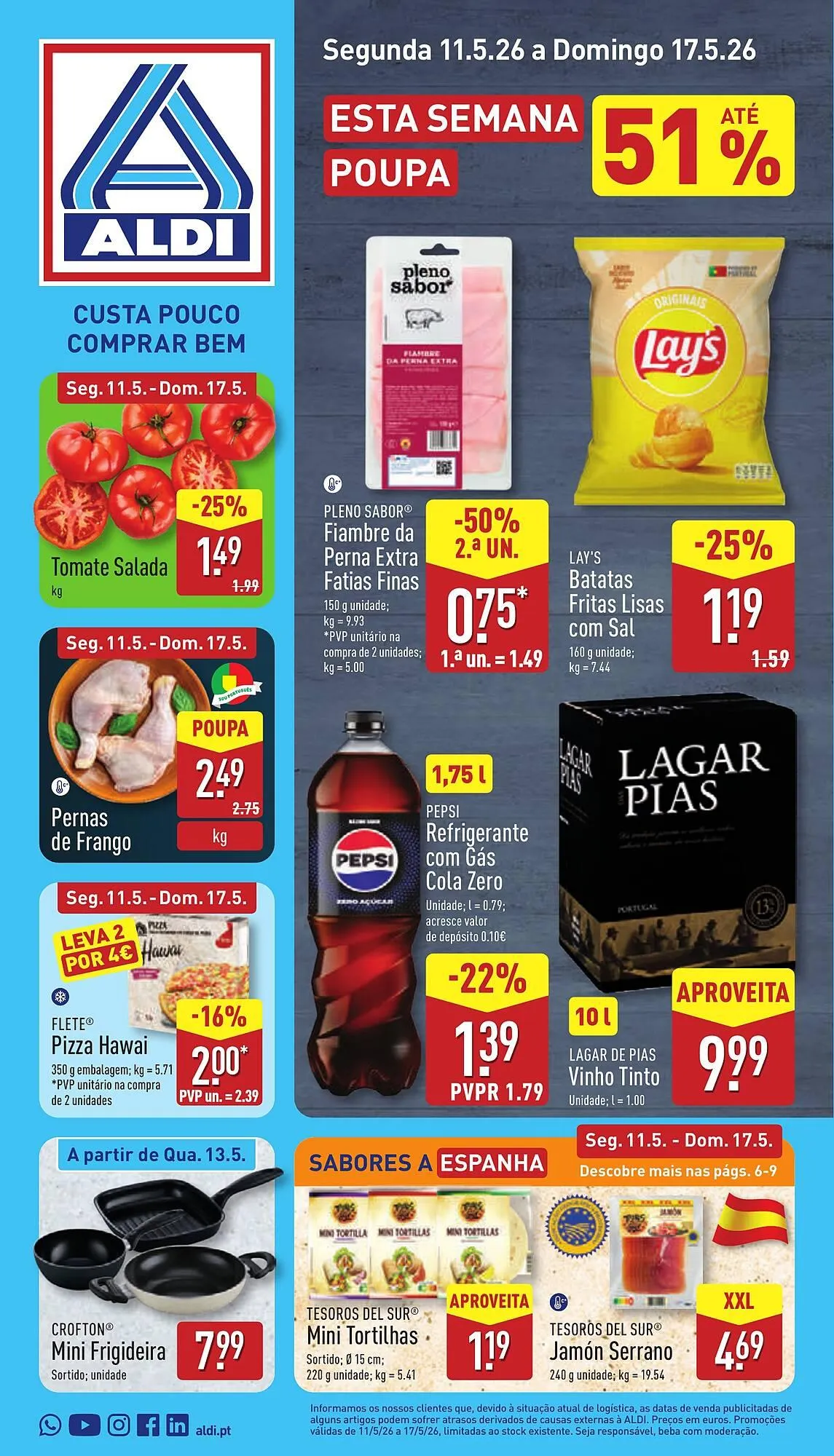 Folheto Folheto ALDI de 11 de maio até 17 de maio 2026 - Pagina 1