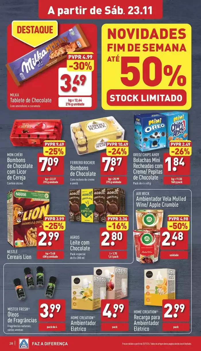 Folheto Folheto. Aldi de 20 de novembro até 26 de novembro 2024 - Pagina 28
