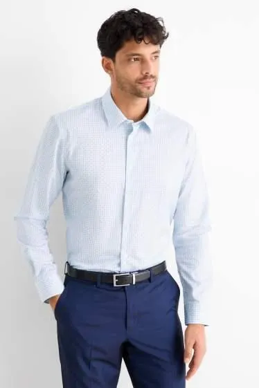 Business shirt - regular fit - kent collar - easy-iron - patterned