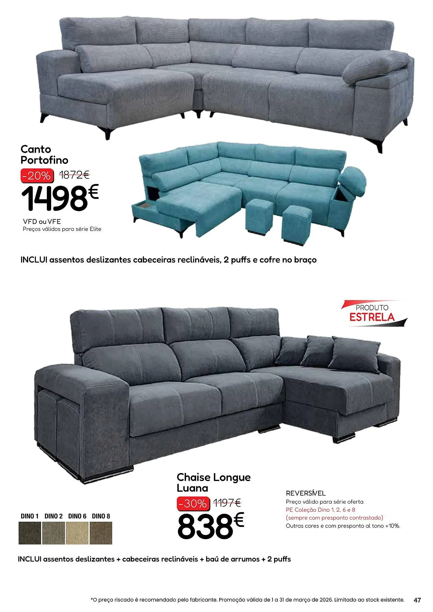 Folheto Folheto Hiper Centro do Móvel de 5 de março até 31 de março 2026 - Pagina 47