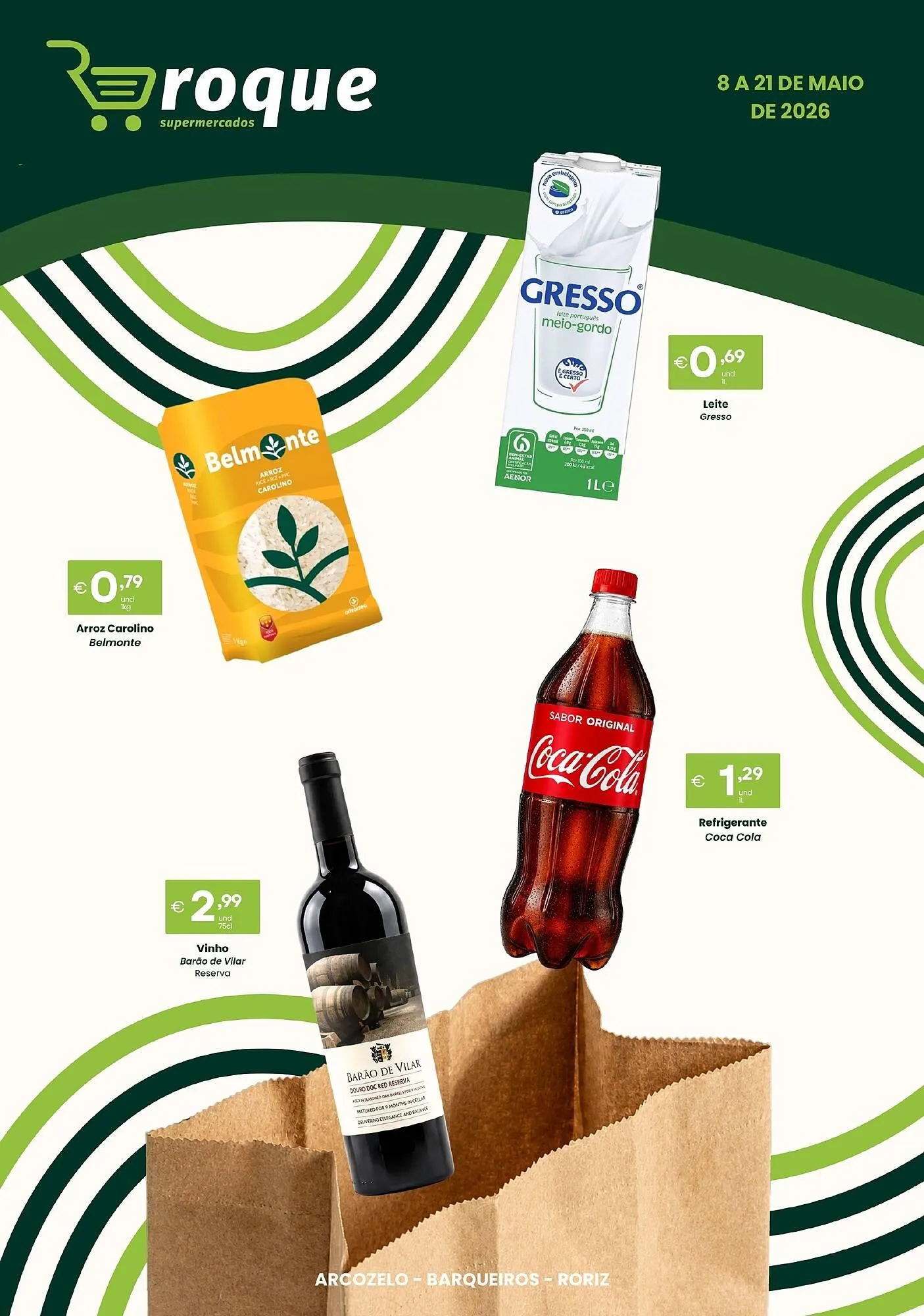 Folheto Folheto Roque Supermercados de 8 de maio até 21 de maio 2026 - Pagina 1
