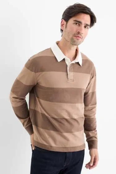 Polo shirt - relaxed fit - striped