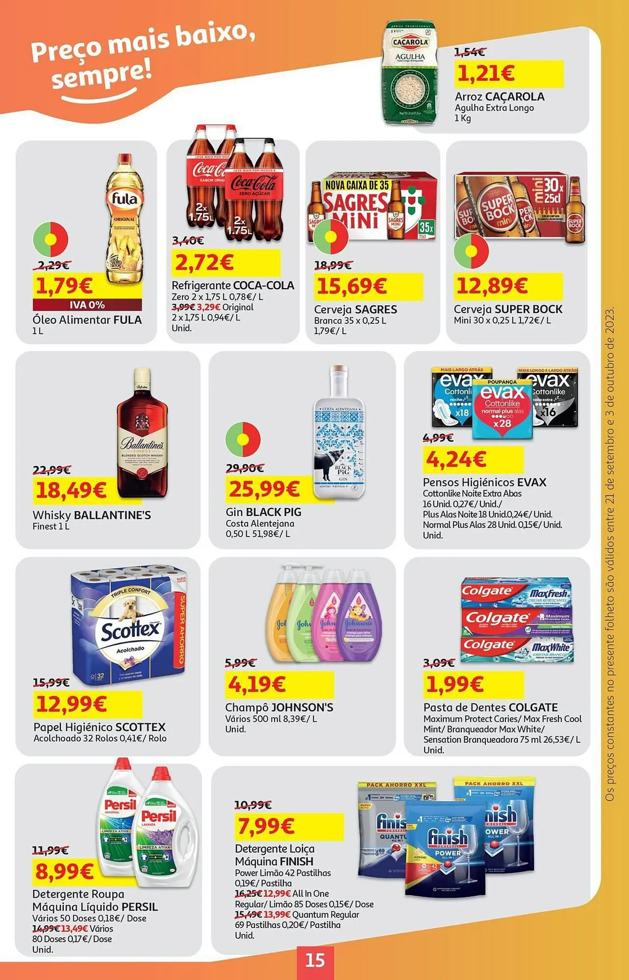 Folheto Folheto Auchan de 21 de setembro até 3 de outubro 2023 - Pagina 15