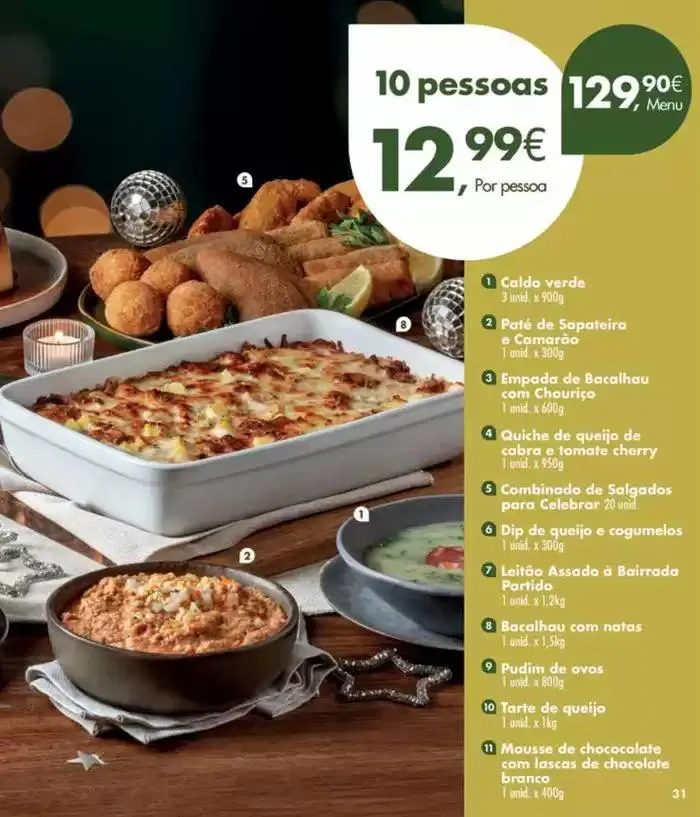 Folheto Pingo Doce Encomendas de Natal e Ano Novo Madeira de 26 de novembro até 26 de dezembro 2024 - Pagina 31