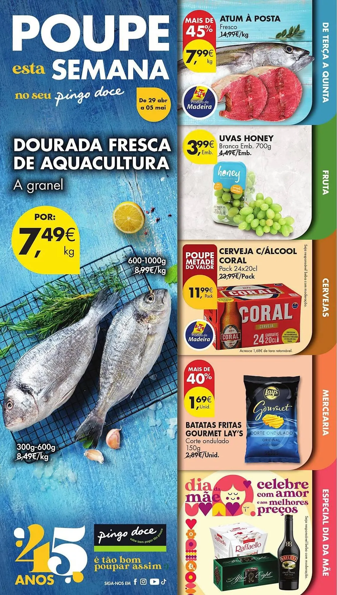 Folheto Folheto Pingo Doce de 29 de abril até 5 de maio 2025 - Pagina 1