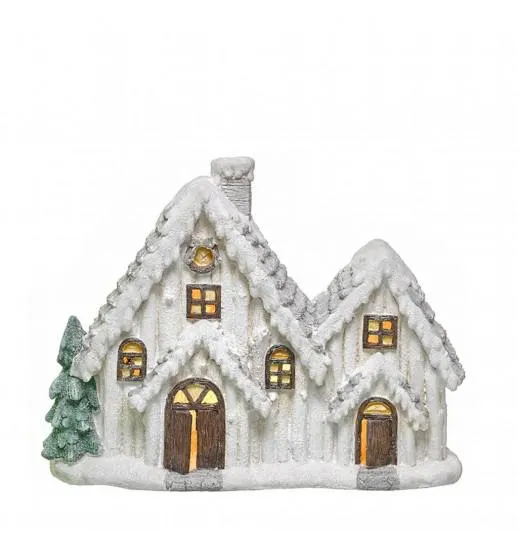 CASA EM POLIRESINA COM LED - 80508