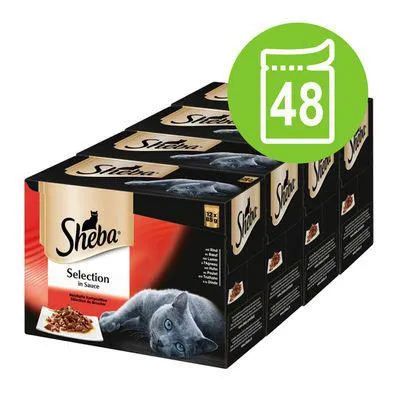 Sheba Variedades em saquetas 48 x 85 g - Megapack