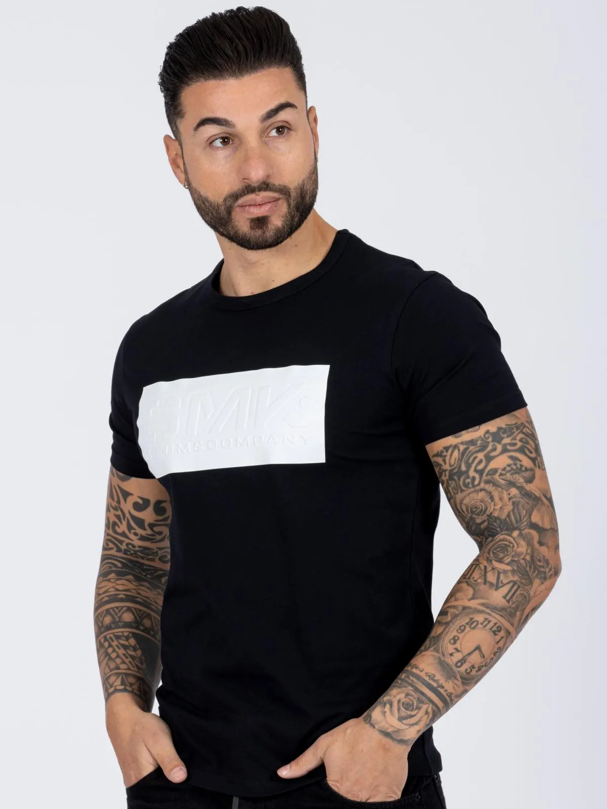 T-SHIRT SMK LOGO BRANCO