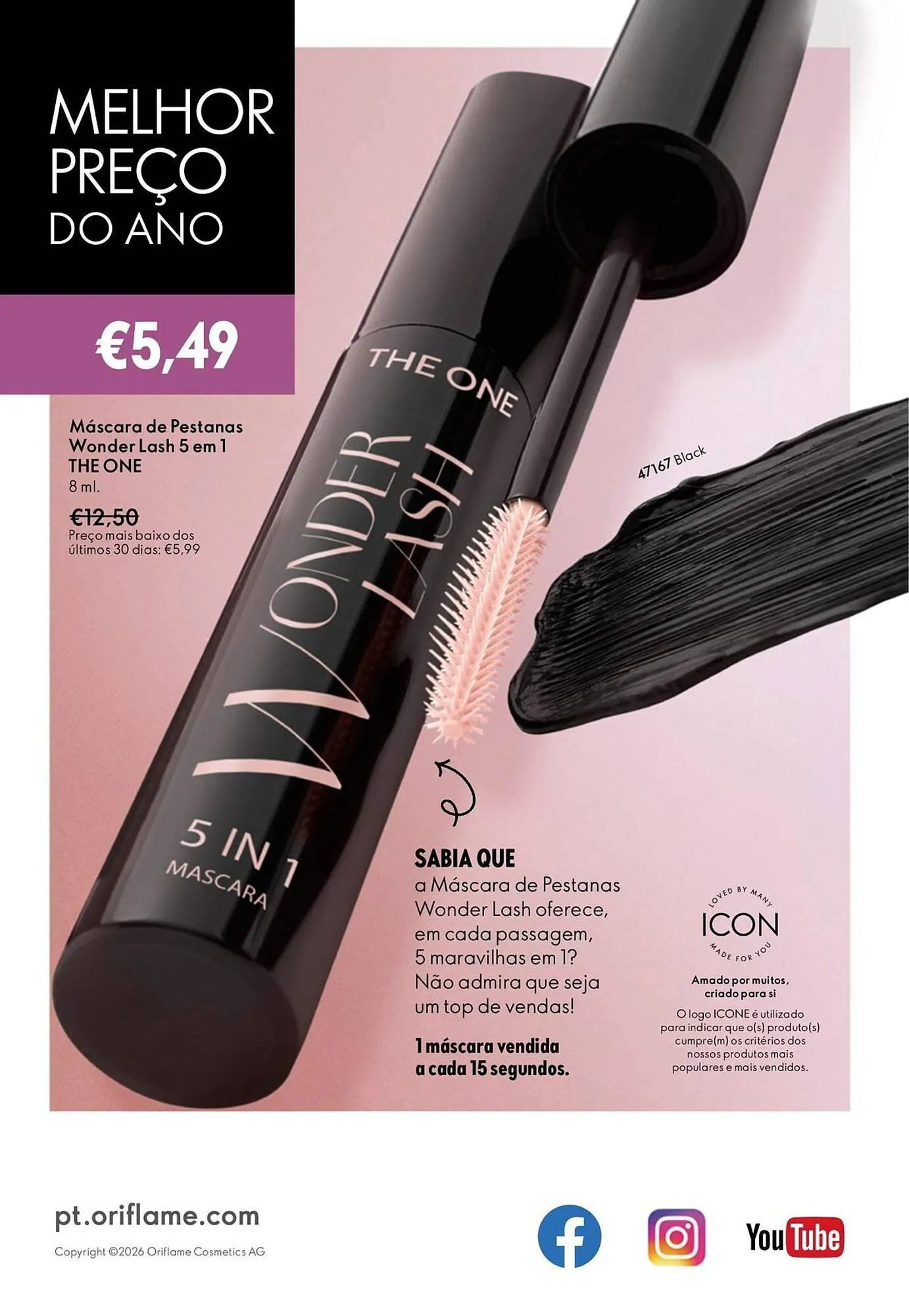 Folheto Catálogo Oriflame de 6 de maio até 26 de maio 2026 - Pagina 164