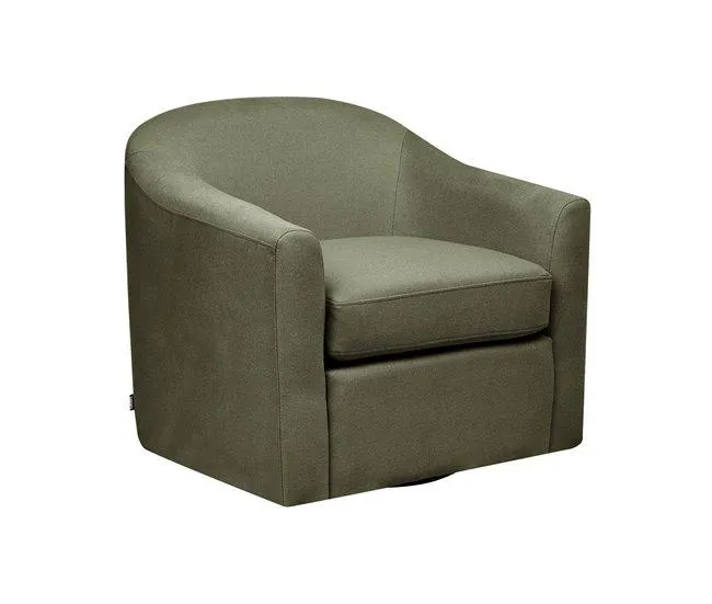 Poltrona giratória MAGNOR Tecido Verde escuro