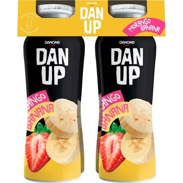 Iogurte Líquido de Morango e Banana Pack 4