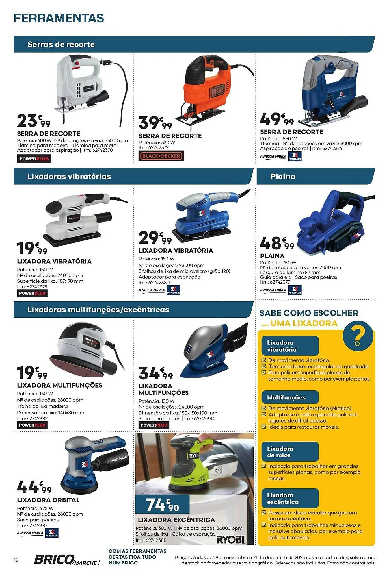 Folheto Folheto Bricomarché de 29 de novembro até 21 de dezembro 2025 - Pagina 12
