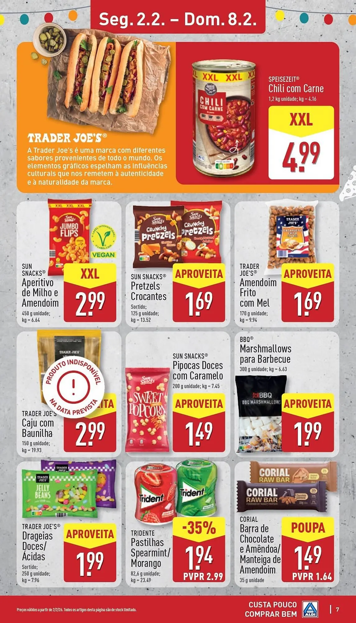 Folheto Folheto ALDI de 2 de fevereiro até 8 de fevereiro 2026 - Pagina 7