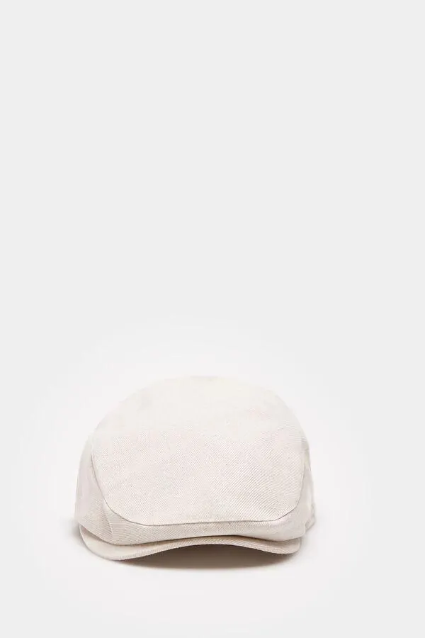 Gorra plana mezcla lino