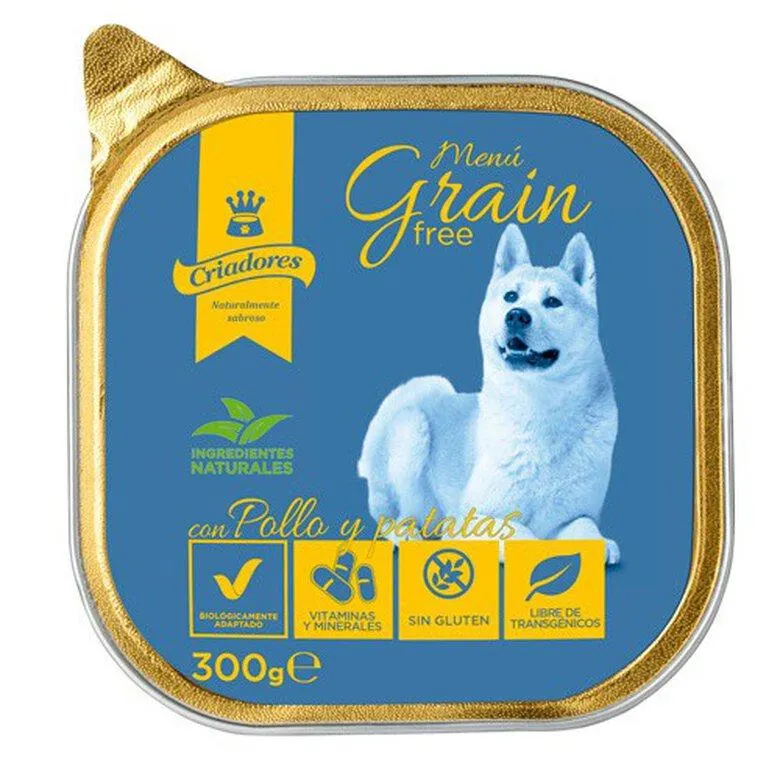 Criadores Menú Grain Free Frango e Batatas para cães