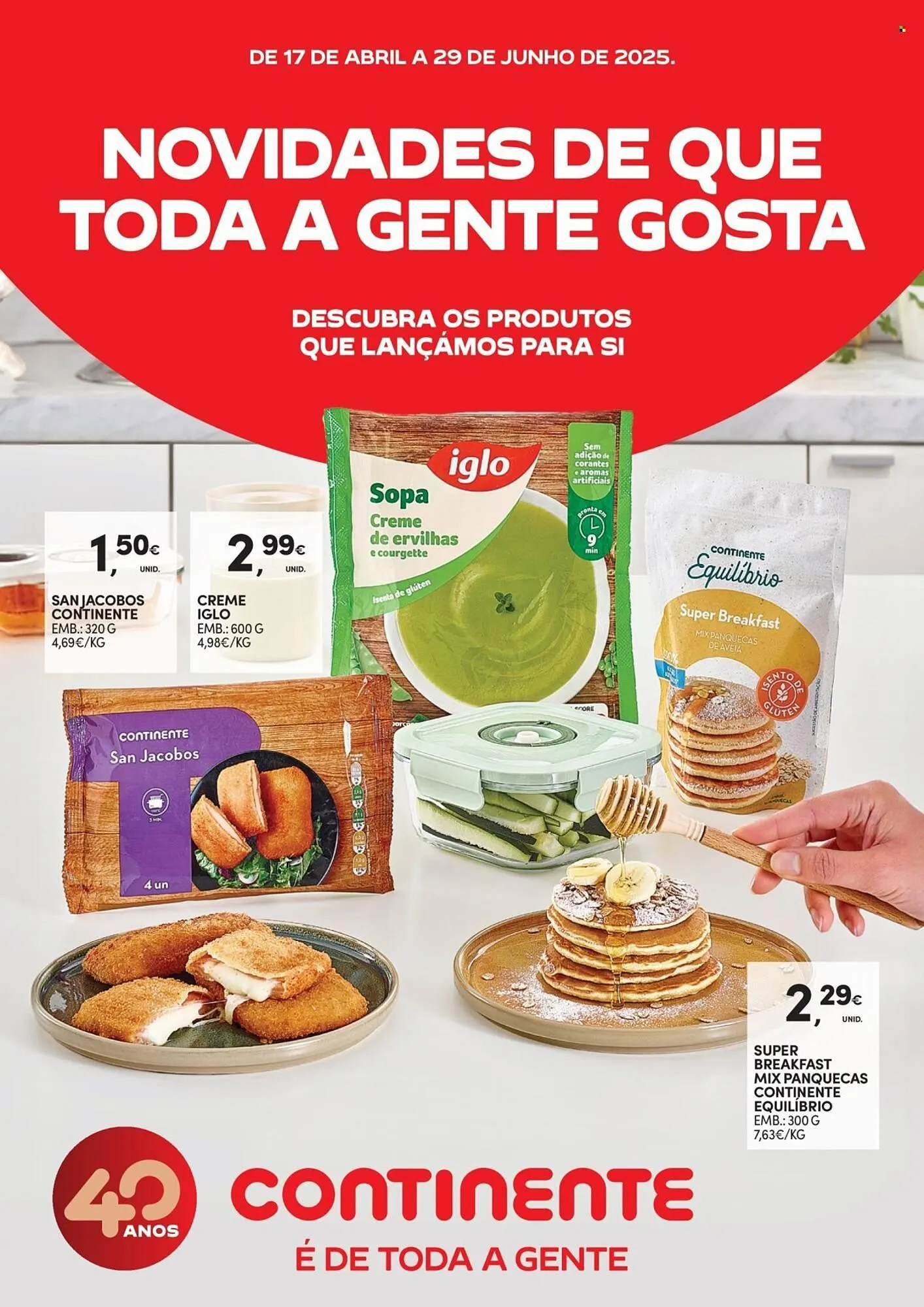 Folheto Folheto Continente de 17 de abril até 29 de junho 2025 - Pagina 1