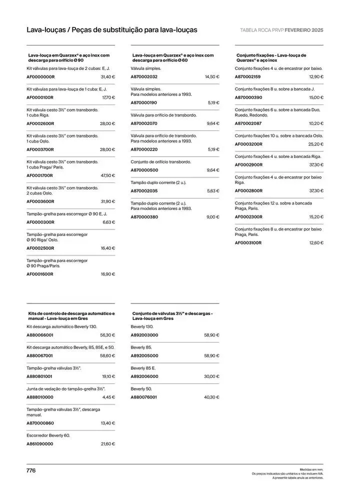 Folheto Soluções de Banho de 6 de janeiro até 31 de dezembro 2025 - Pagina 778