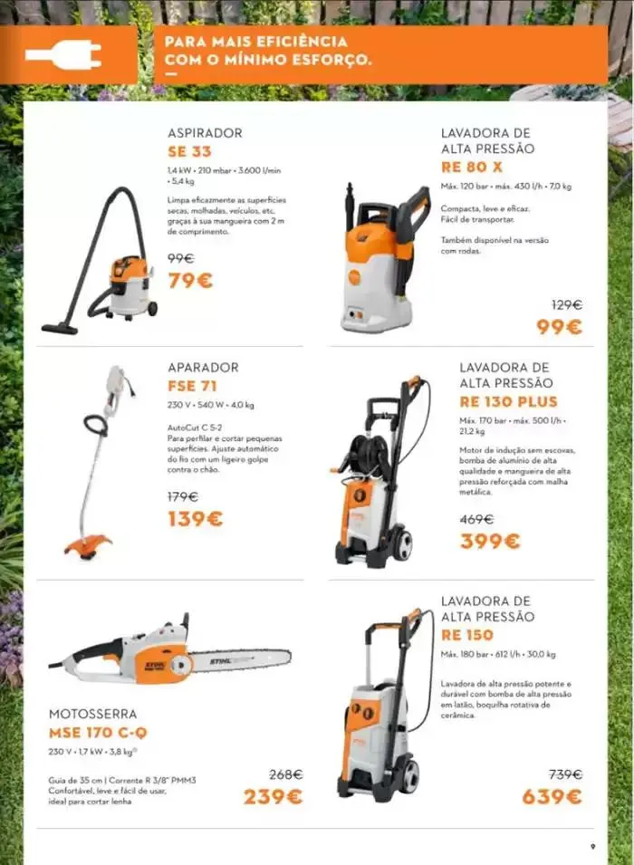 Folheto Stihl Folheto Outono 2024 de 3 de outubro até 17 de janeiro 2025 - Pagina 9