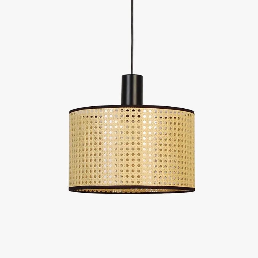 Candeeiro de teto natural preto SIERRA