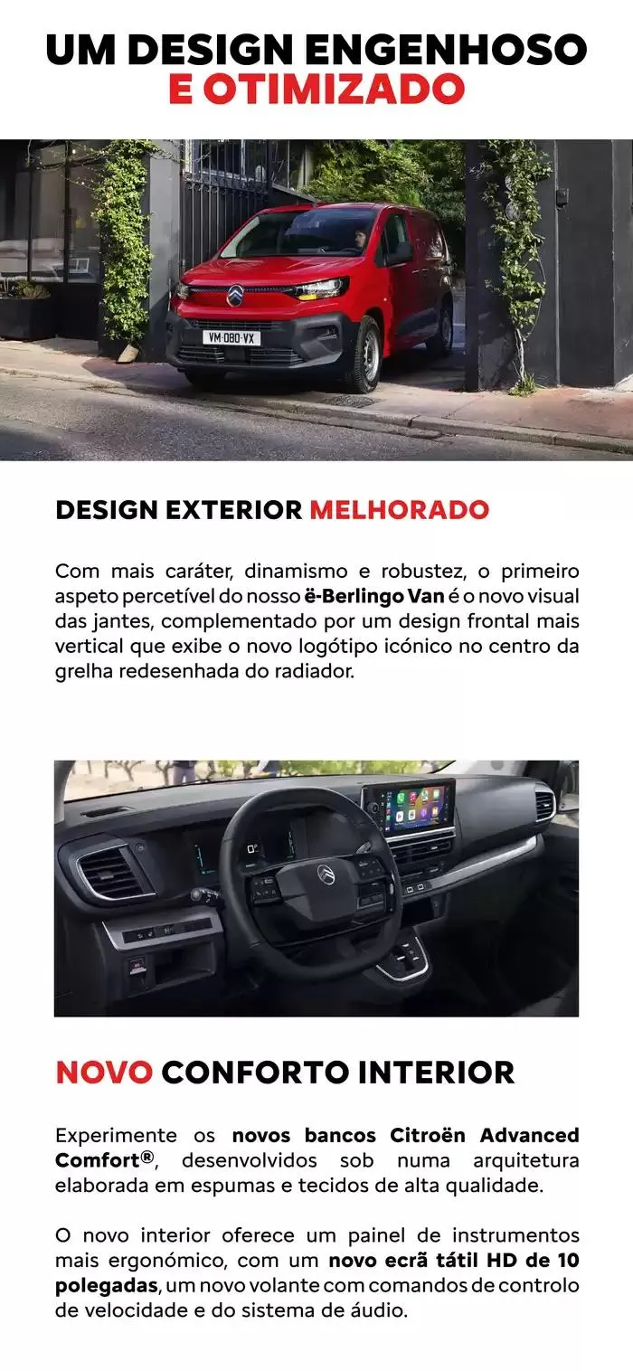 Folheto Catálogo Citroen Novo ë-Berlingo Van de 20 de novembro até 20 de novembro 2025 - Pagina 12